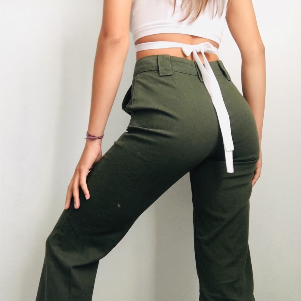 Green jeans